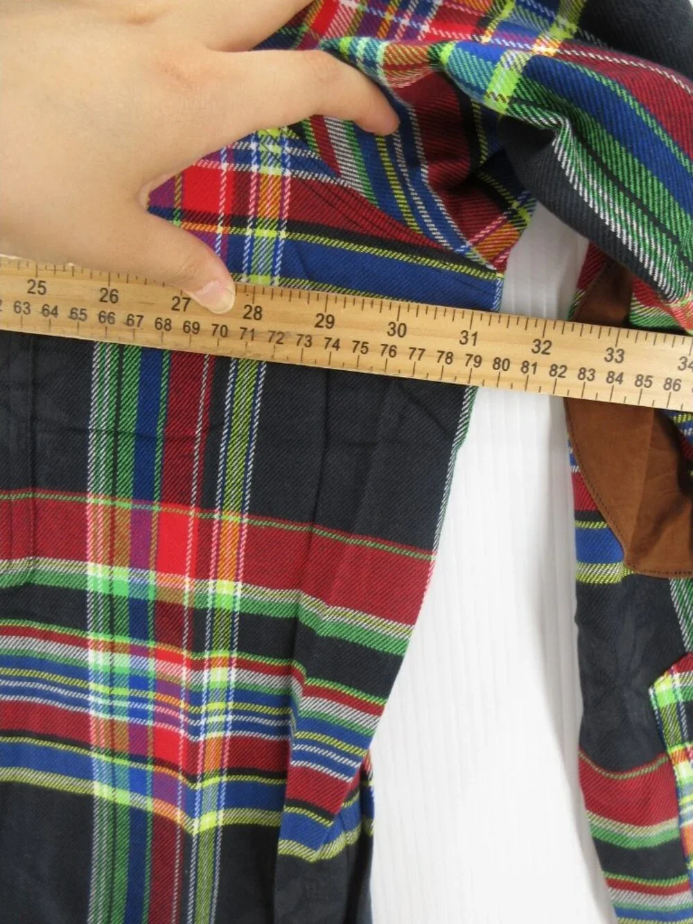 Polo Ralph Lauren Shirt 3XB Big Flannel Plaid Elbow Patches Heritage